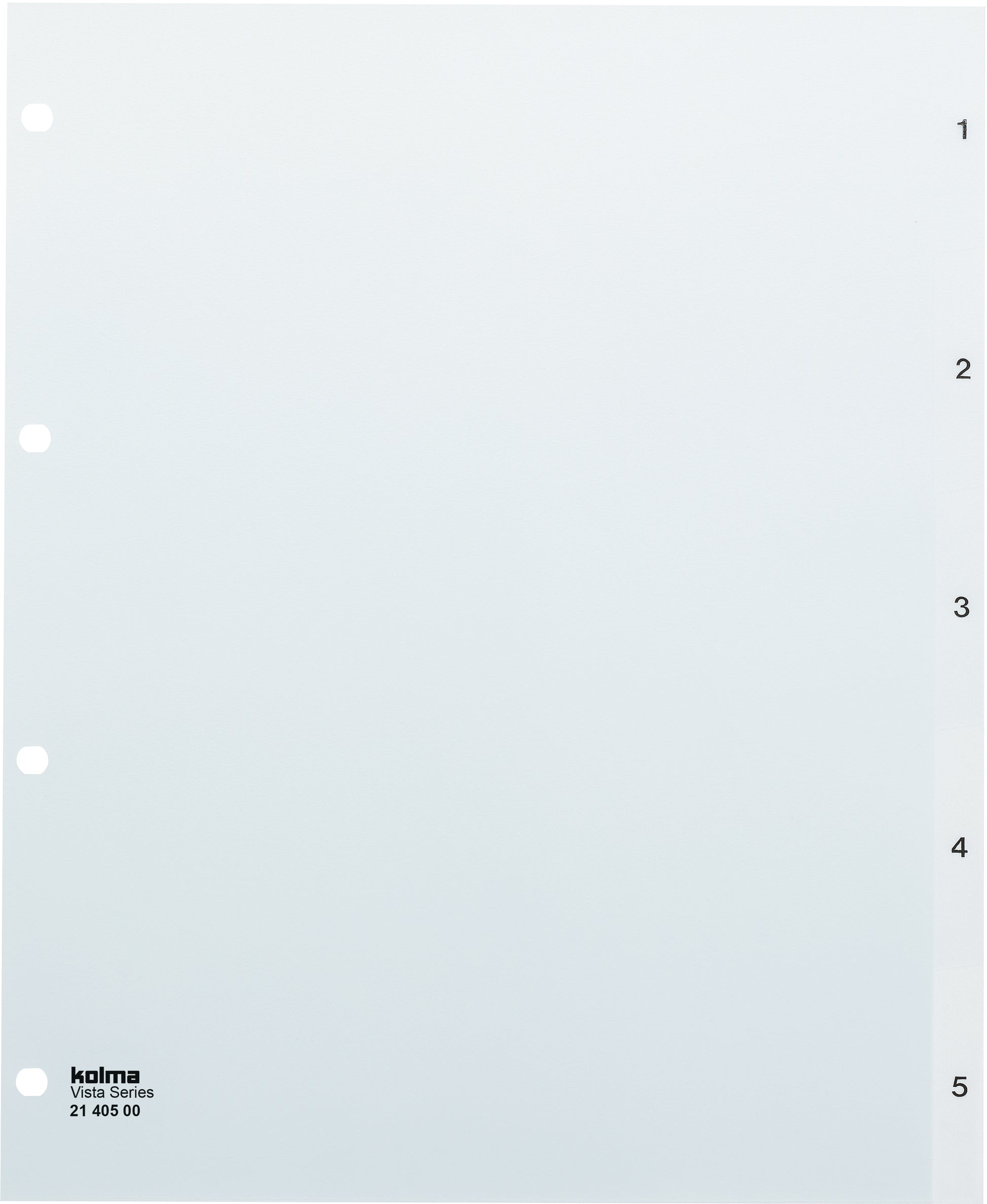 KOLMA Register Vista A4+ 21.405.00 transparent 1-5