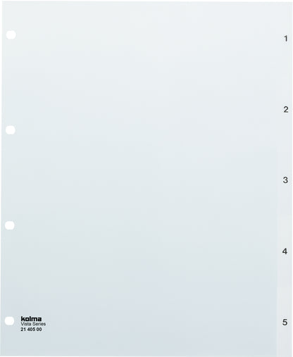 KOLMA Register Vista A4+ 21.405.00 transparent 1-5