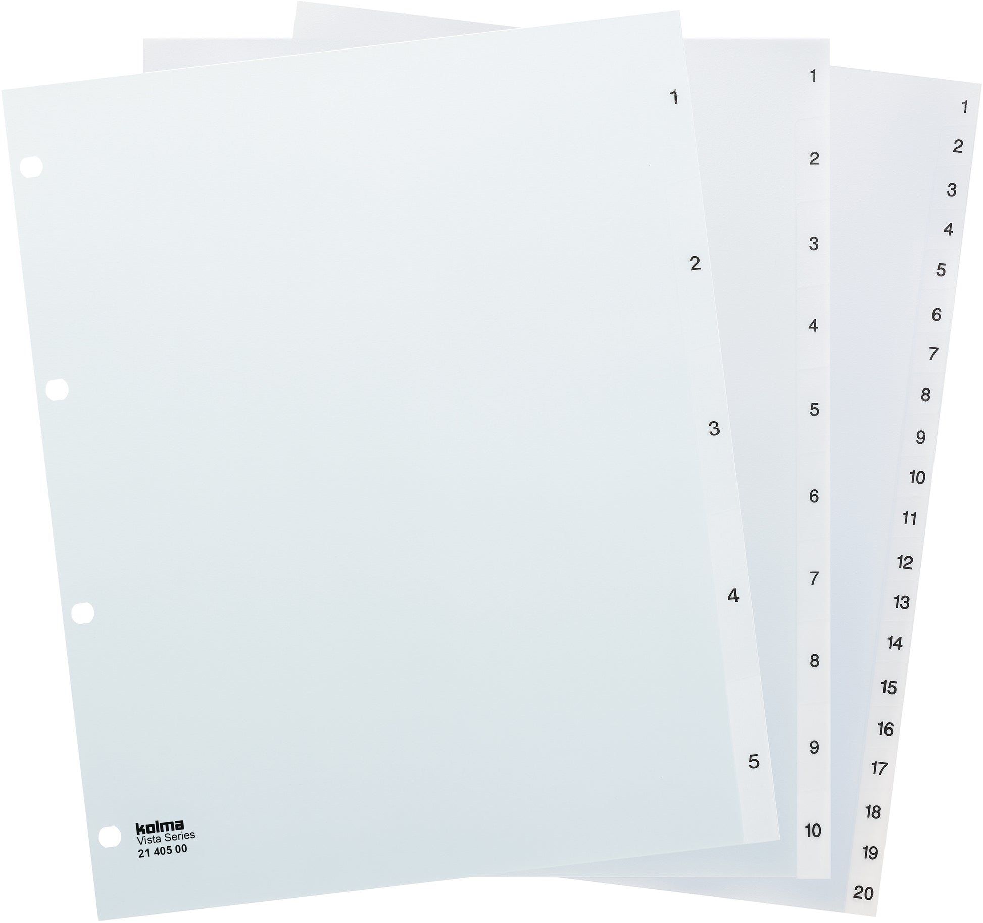 KOLMA Register Vista A4+ 21.419.00 transparent 1-20