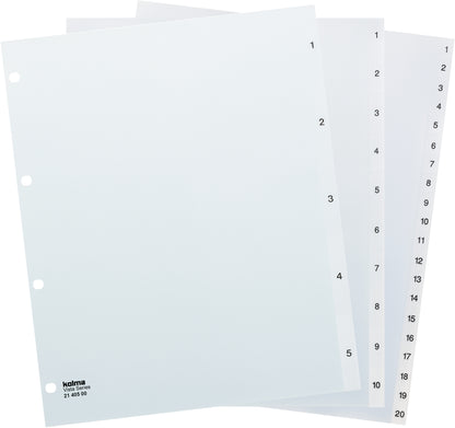 KOLMA Register Vista A4+ 21.419.00 transparent 1-20