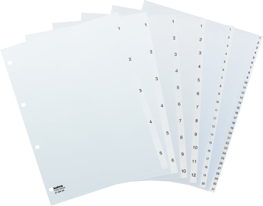 KOLMA Register Vista A4 21.554.00 transparent 1-5