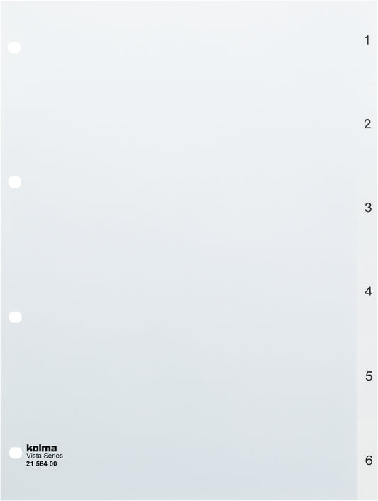 KOLMA Register Vista A4 21.564.00 transparent 1-6