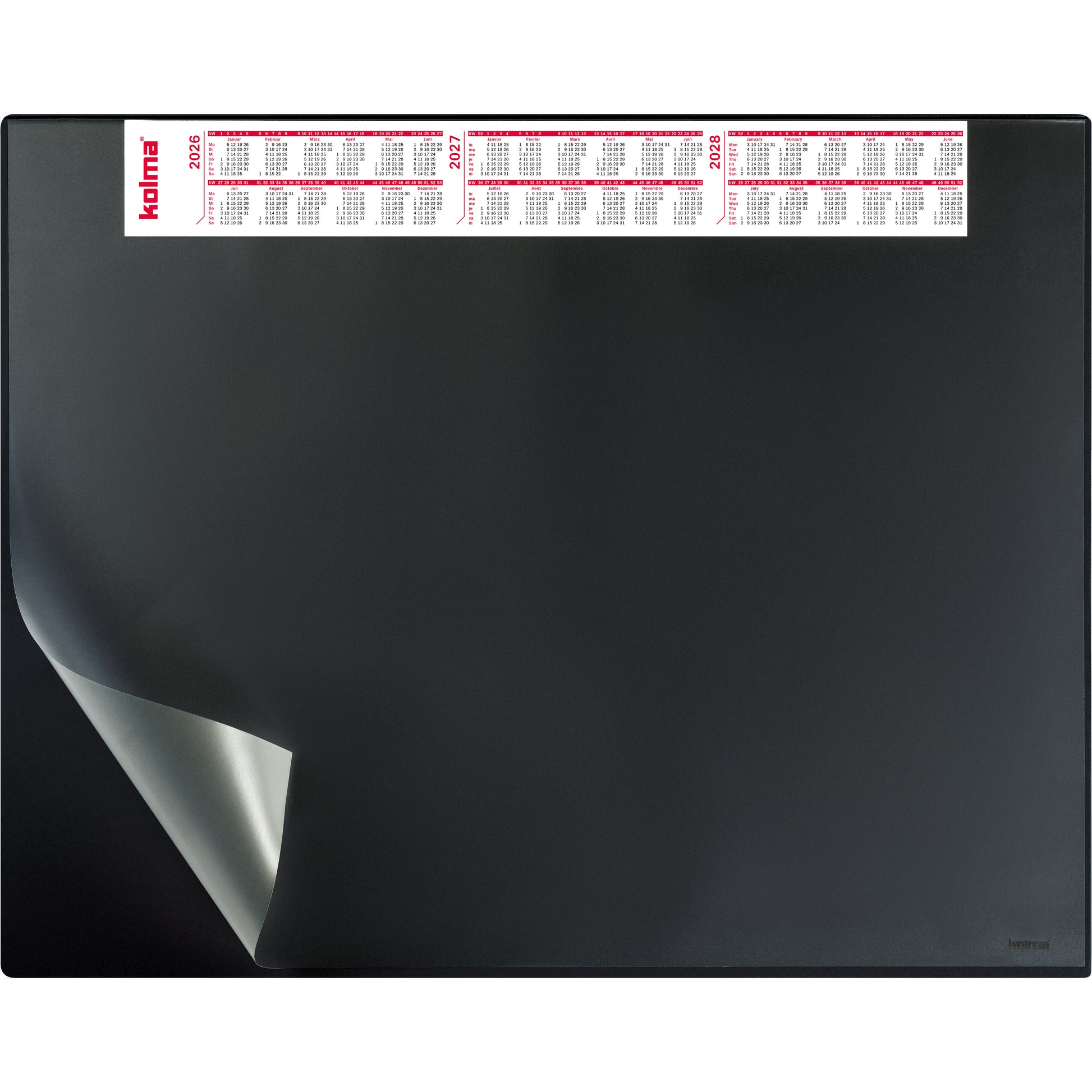 KOLMA Schreibunterlage Perform 34.568.06 schwarz 63x50cm