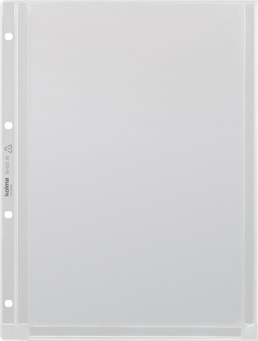 KOLMA Zeigetasche PP ExtraSolid A4 56.622.20 transp., 20mm, Voluma 5 Stück