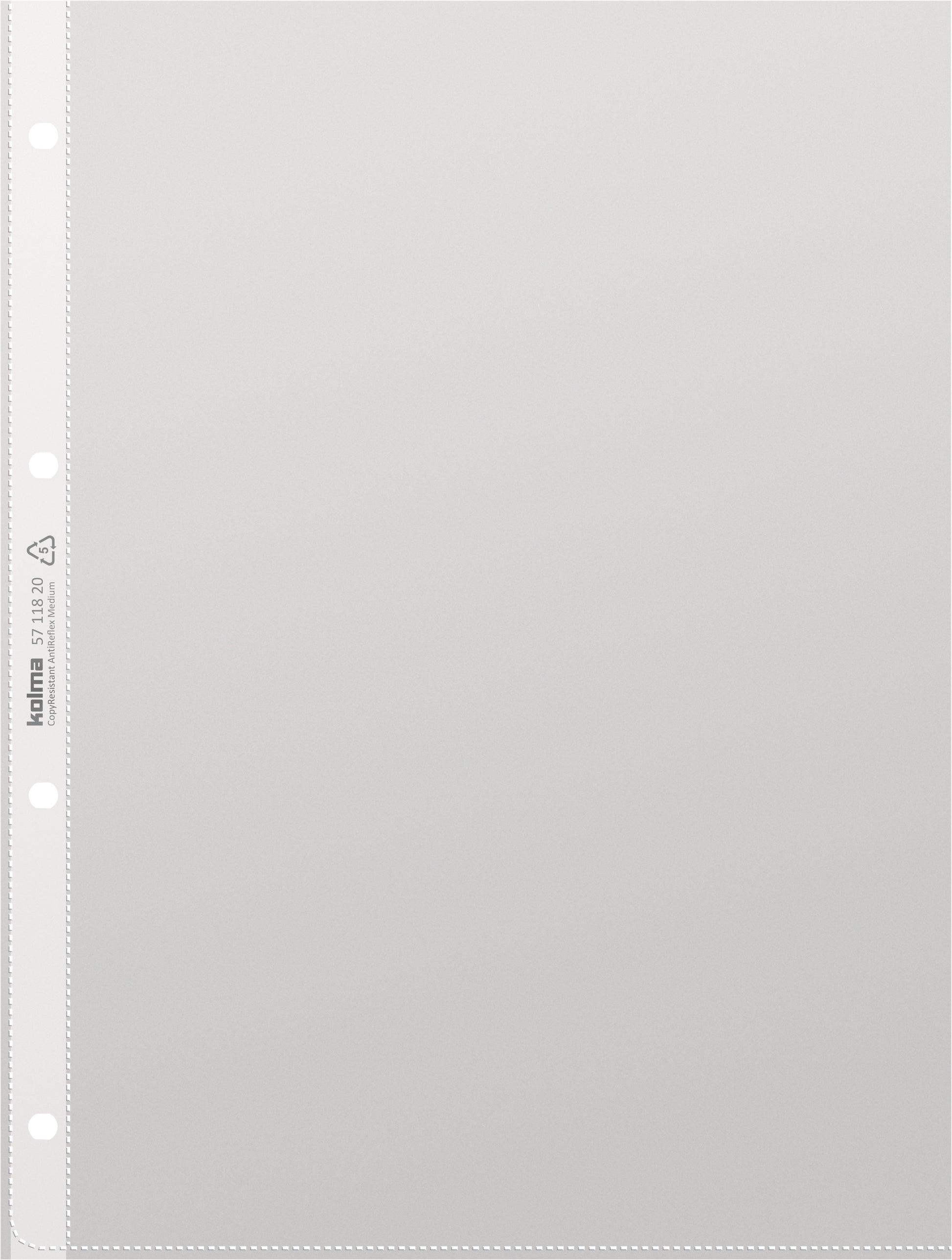 KOLMA Zeigetaschen Copy res. A4 57.118.20 transp., antireflex 100 Stück