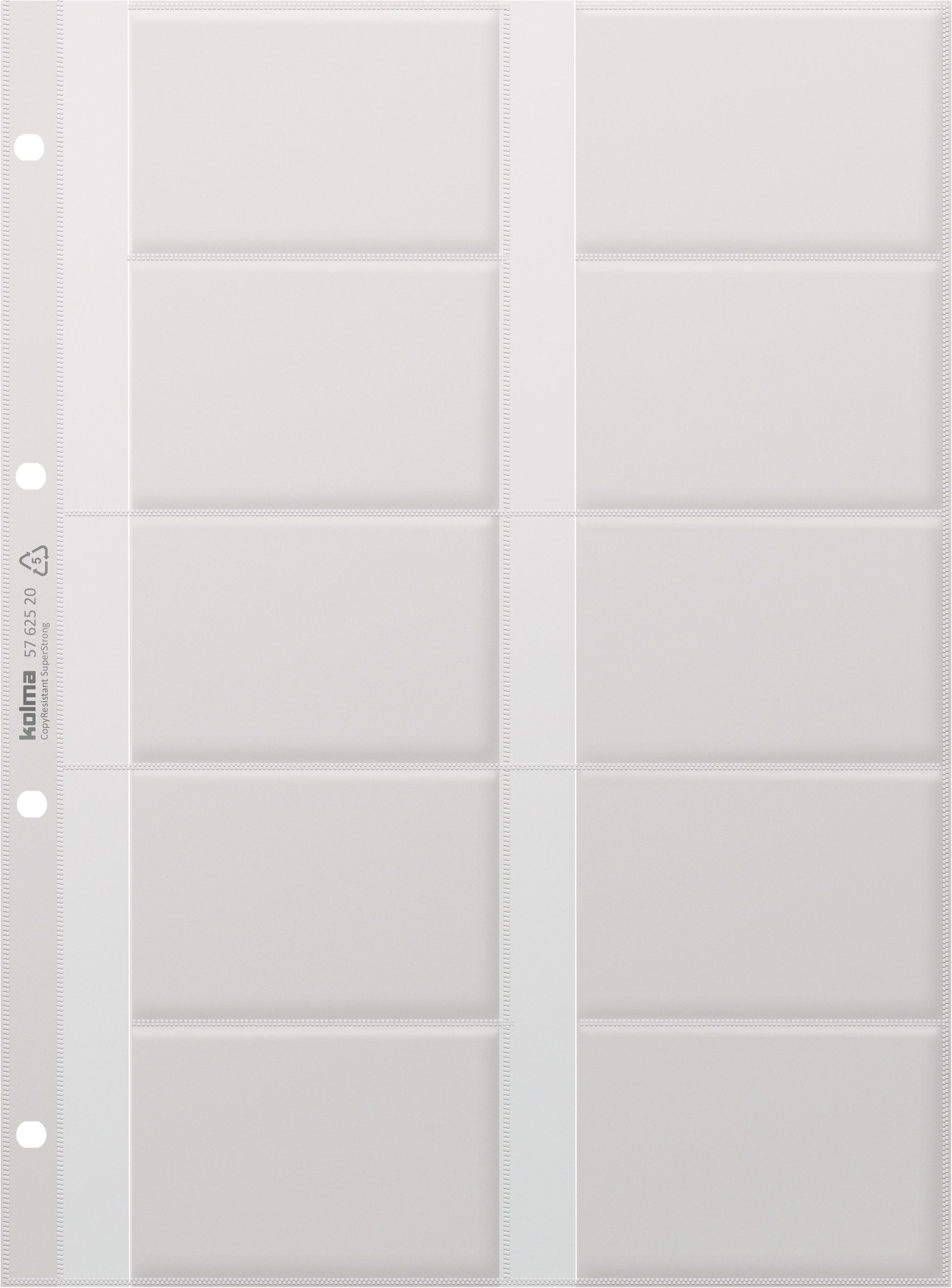 KOLMA Zeigetasche A4 57.625.20 CopyResistant, Karten 5 Stk.