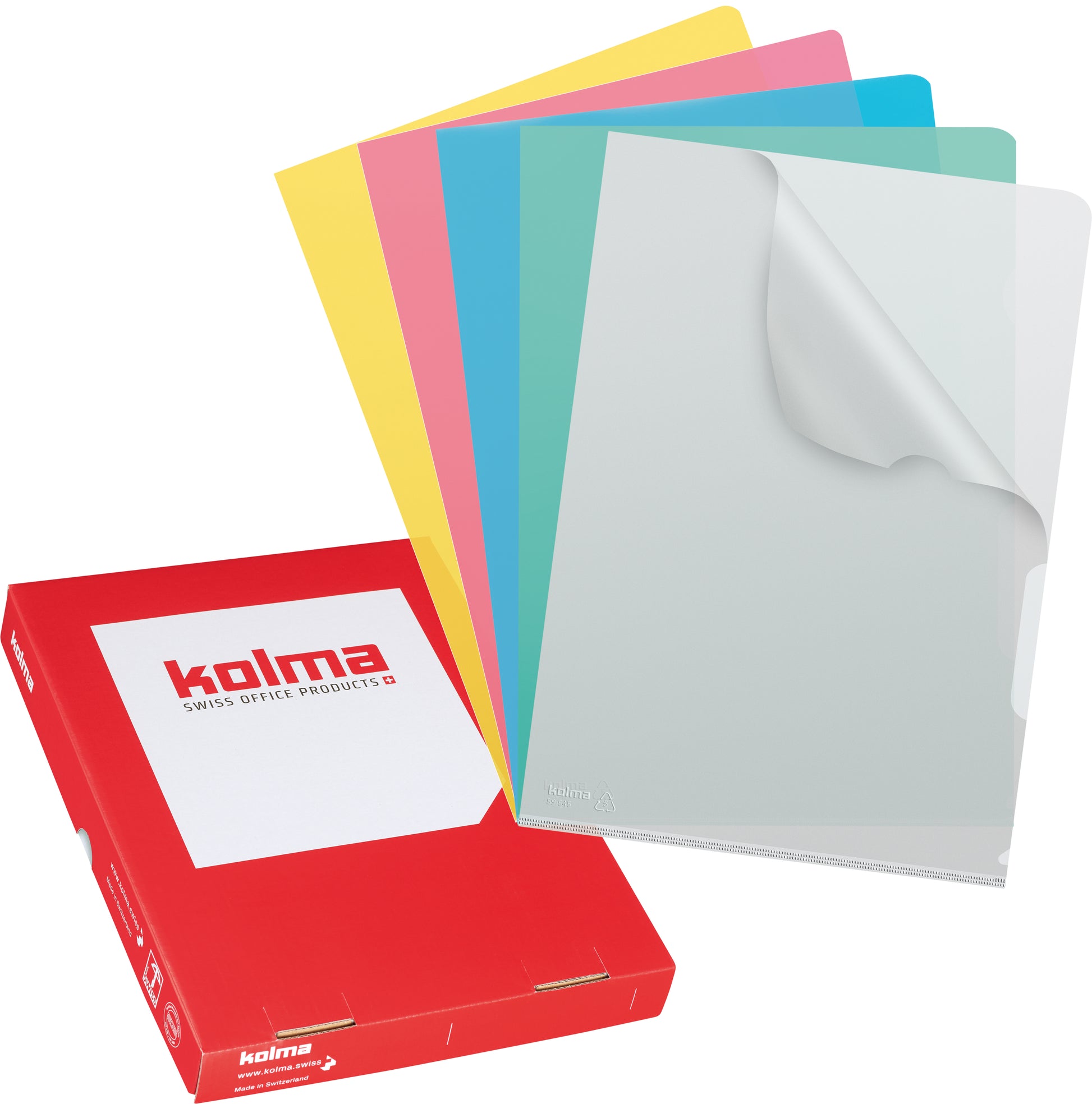 KOLMA Sichtmappe VISA Superstrong A4 59.464.19 farbig ass., lisse 100 Stück