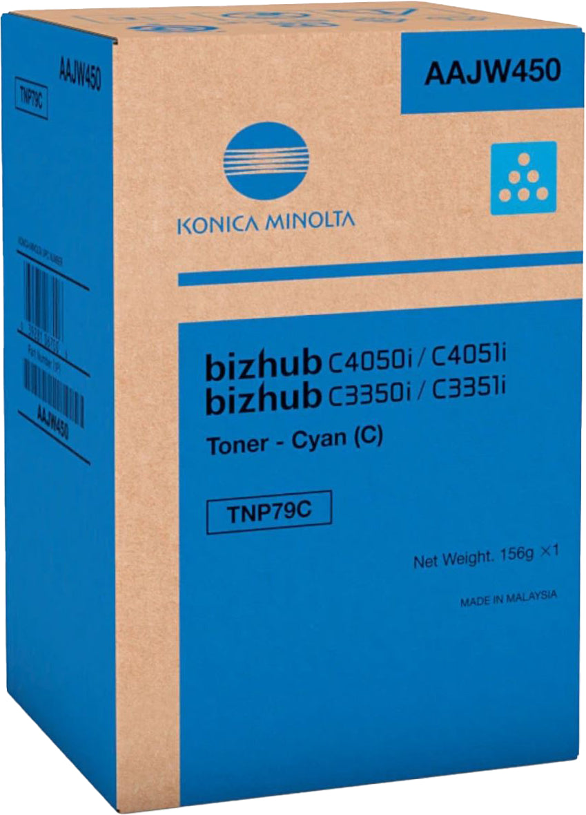 KONICA MINOLTA Toner TNP79C cyan AAJW450 Bizhub C3350i 9000 Seiten