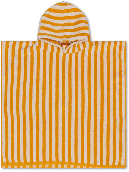 Swim Essentials | Luxe Strandponcho | Yellow striped