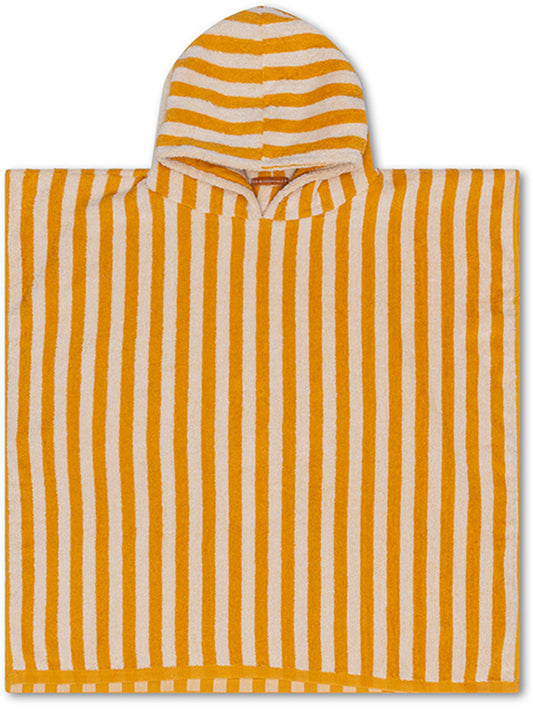 Swim Essentials | Luxe Strandponcho | Yellow striped