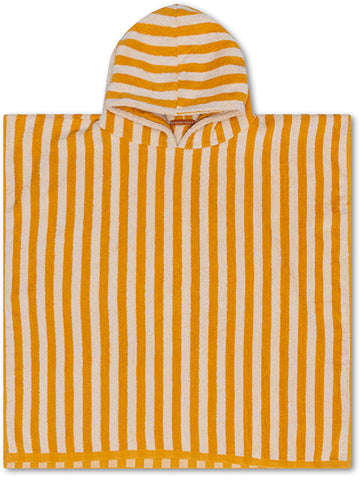 Swim Essentials | Luxe Strandponcho | Yellow striped