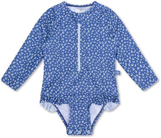 Swim Essentials | Schwimmanzug Mädchen 74/80 | Blue Leopard