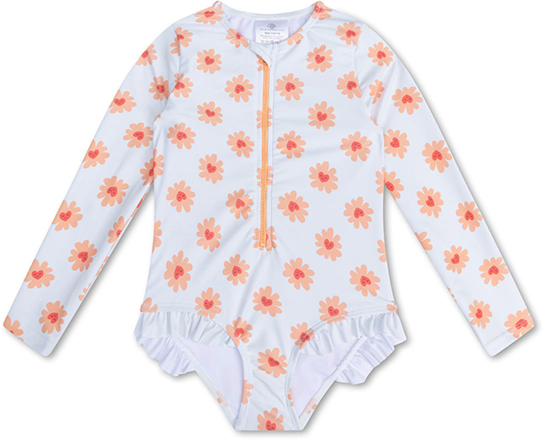 Swim Essentials | Schwimmanzug Mädchen 98/104 | Flower Hearts