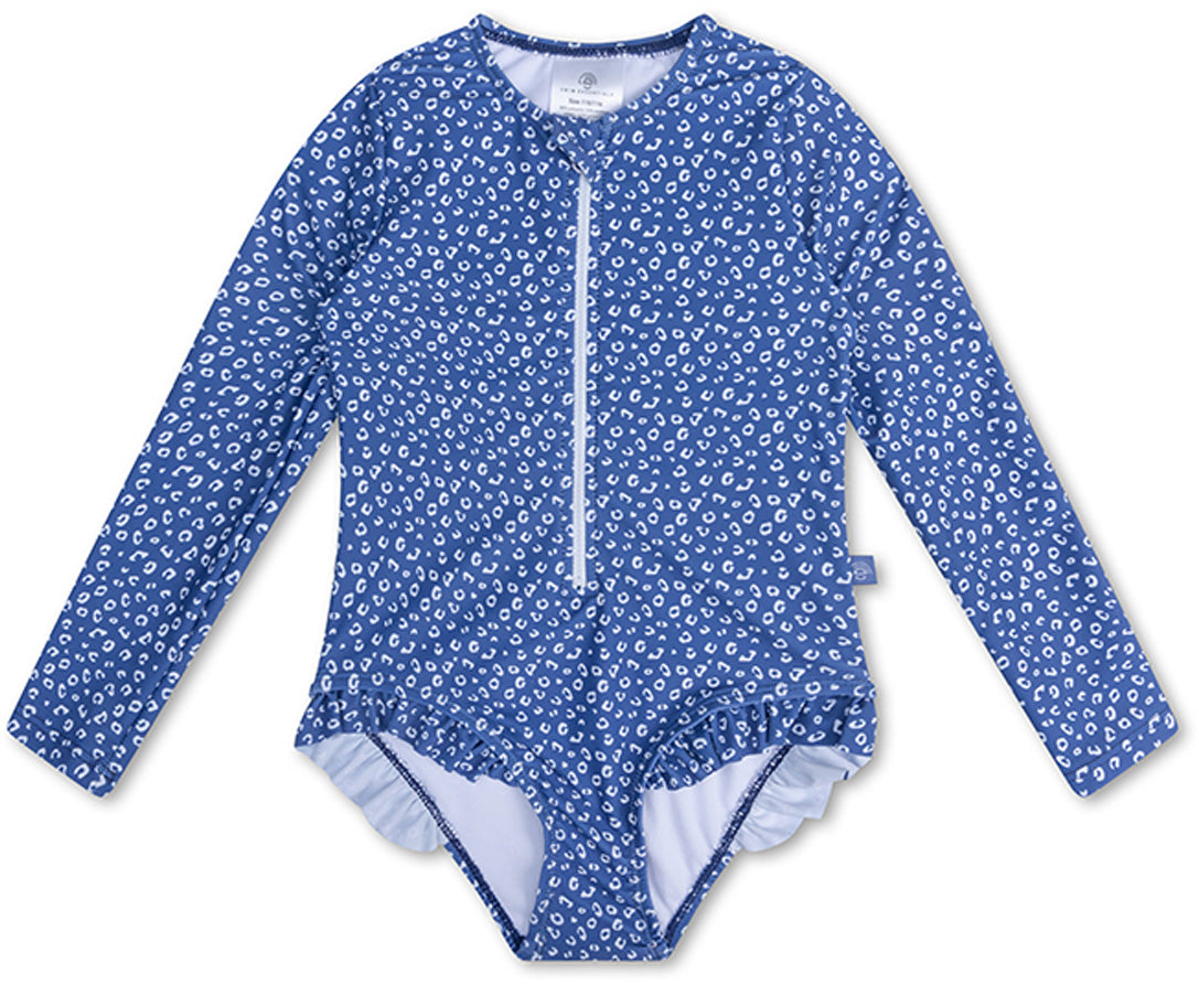 Swim Essentials | Schwimmanzug Mädchen 86/92 | Blue Leopard