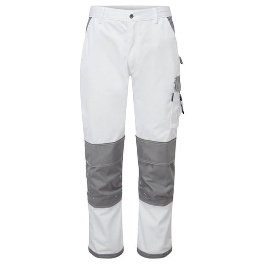 Portwest KS54 Hose – Weiss – strapazierfähige Arbeitshose