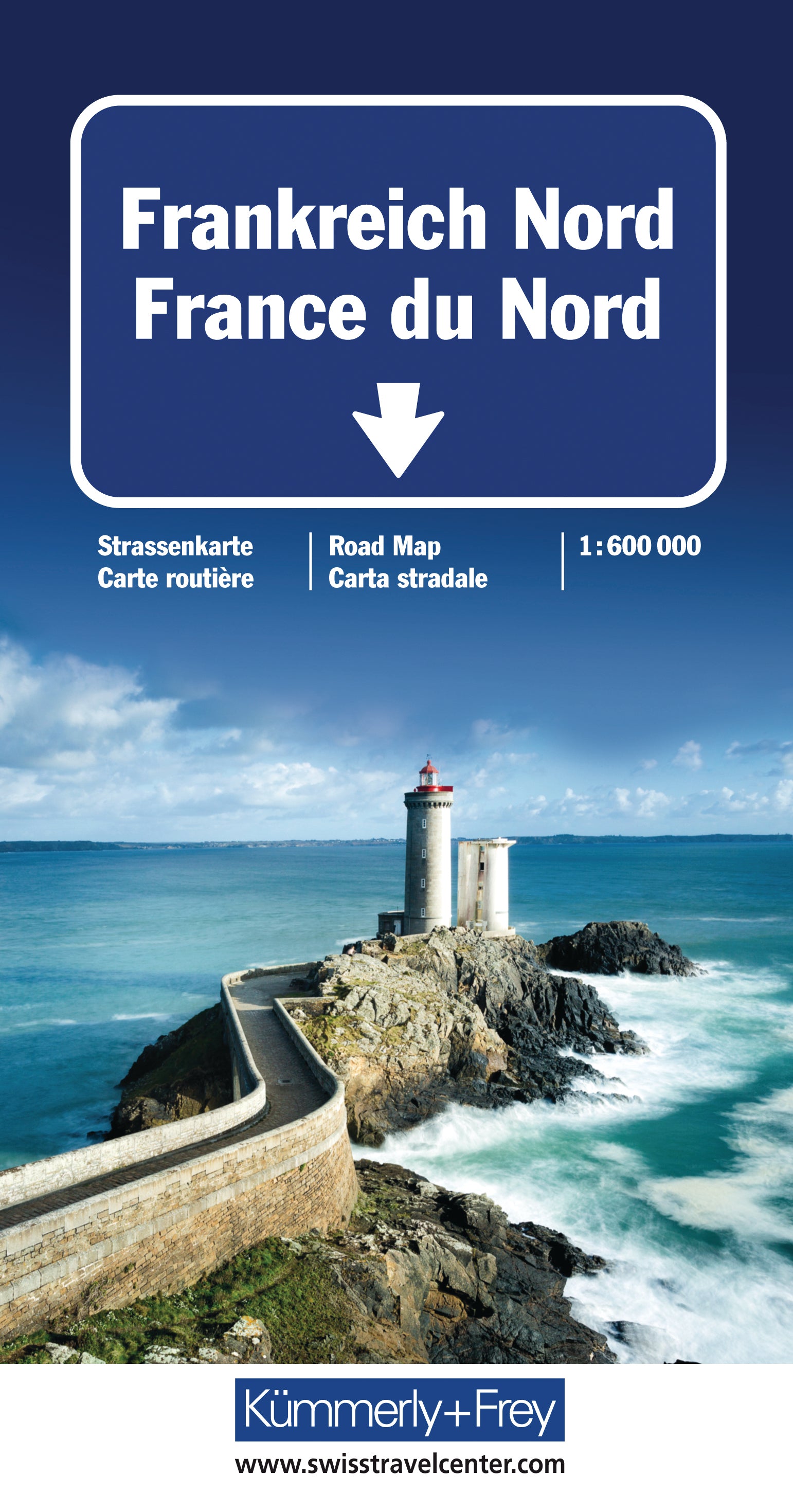 KÜMMERLY+FREY Strassenkarte 3-259-01833- Frankreich-Nord 1:600'000