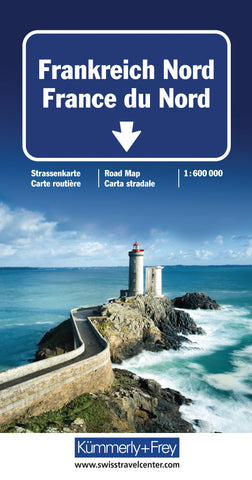 KÜMMERLY+FREY Strassenkarte 3-259-01833- Frankreich-Nord 1:600'000