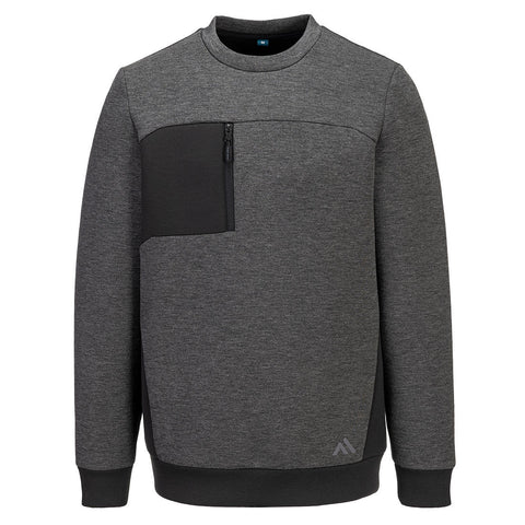 Portwest KX377 Sweatshirt – Metallgrau – bequem & sichtbar