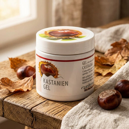 Kastanien Gel Unterweger – Wohltuende Pleje for Ben & Vener