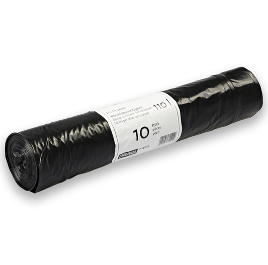 Sacchi per rifiuti 110 litri con cordino, pallet con 800 rotoli (40x20)