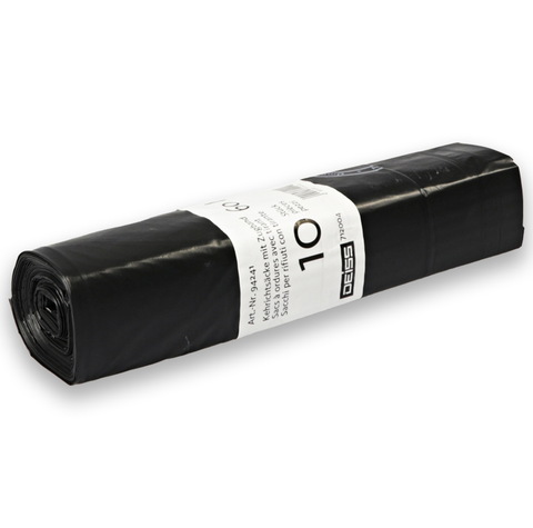 Worki na śmieci 60l z sznurkiem (rolka po 10 worków)