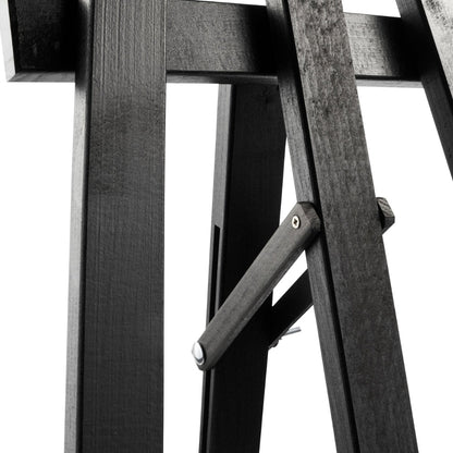 Holz Staffelei Classic, Schwarz, 175cm