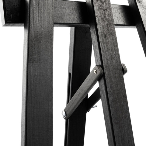 Holz Staffelei Classic, Schwarz, 175cm