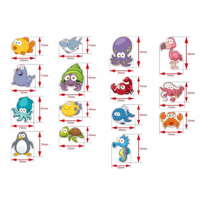 Magnet-Set Meerestiere – 15 kinderfreundliche Magnete für Spiel & Deko