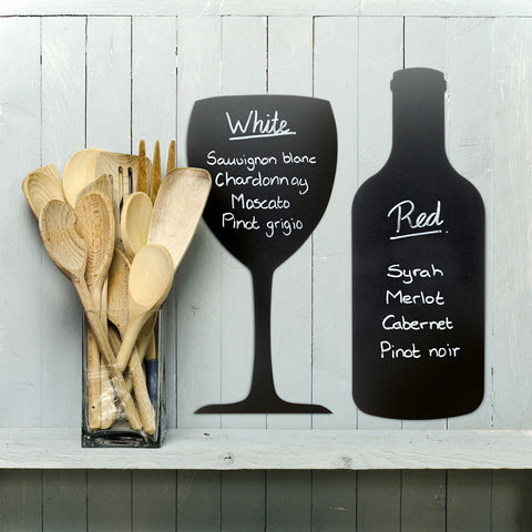 Securit® Wandkreidetafel Silhouette Flasche, 20x50cm