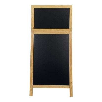 Securit® Holz Kundenstopper mit Topschild, 120x55cm, Buche, Outdoor