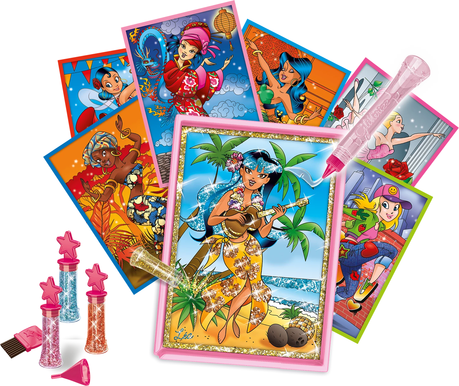 GLITTERIZZ DANSEUSES DU MONDE PAILLETEES (FR-NL)