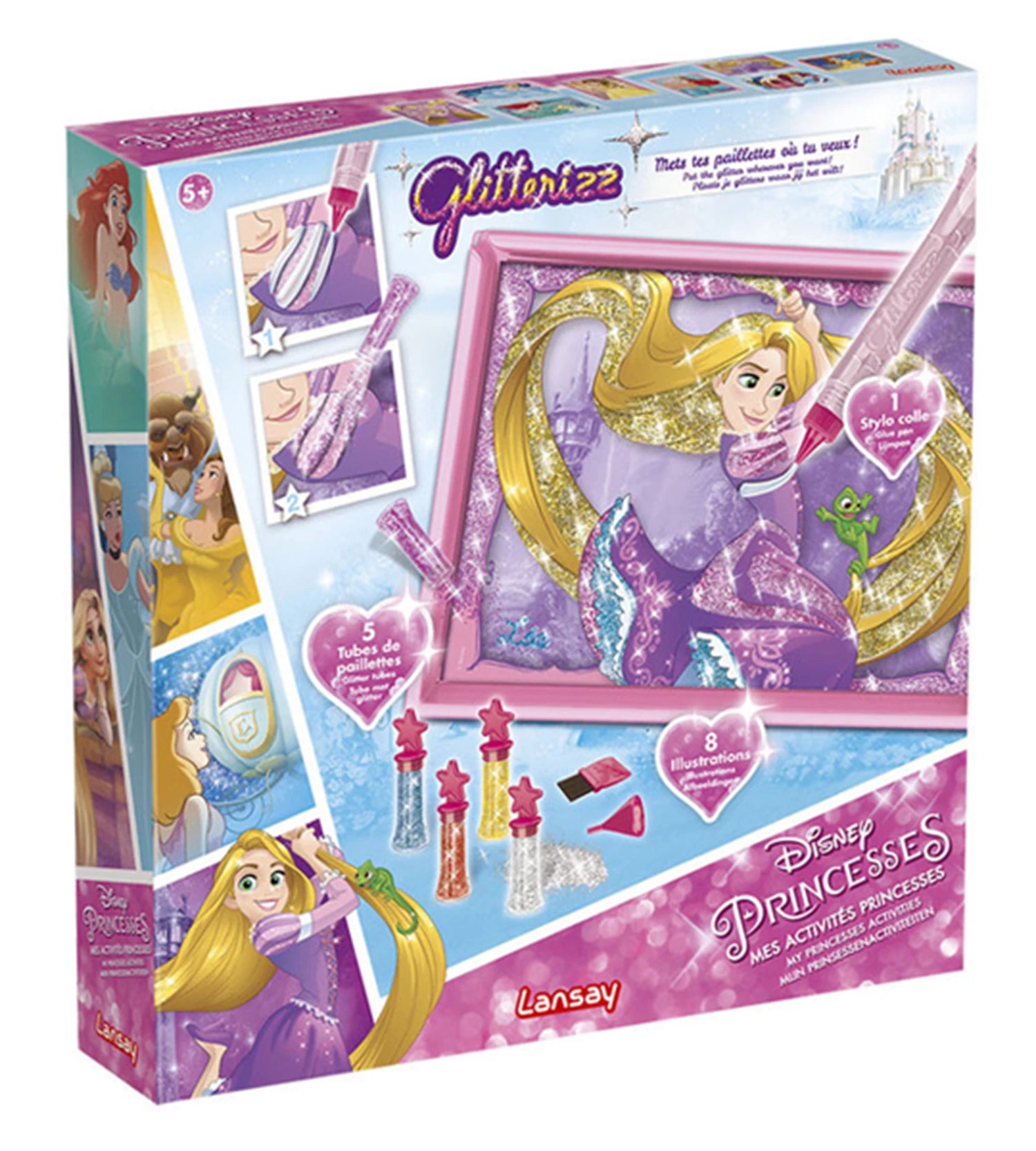 GLITTERIZZ MES ACTIVITES PRINCESSES (FR-EN)