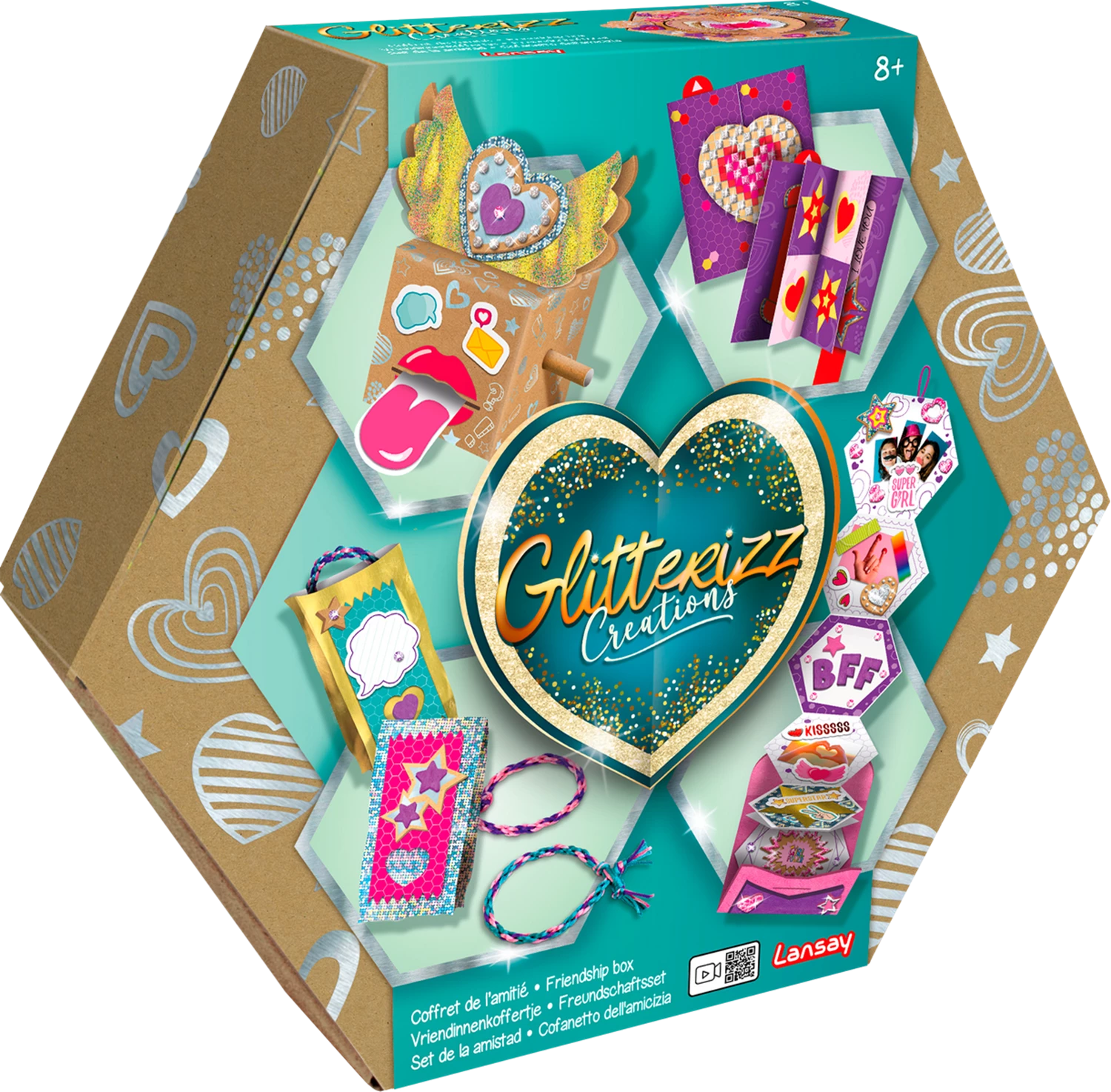 GLITTERIZZ COFFRET DE L'AMITIE (FR-EN-NL-DE-ES-IT)