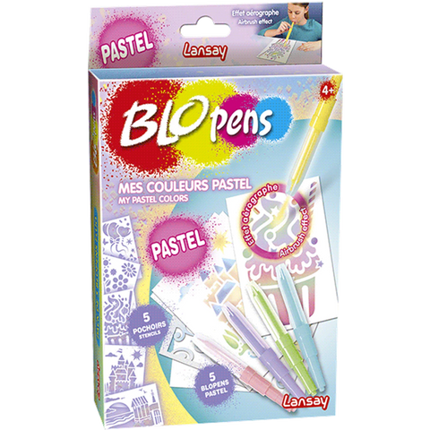 BLOPENS PACK 5 COULEURS PASTEL (FR-EN)