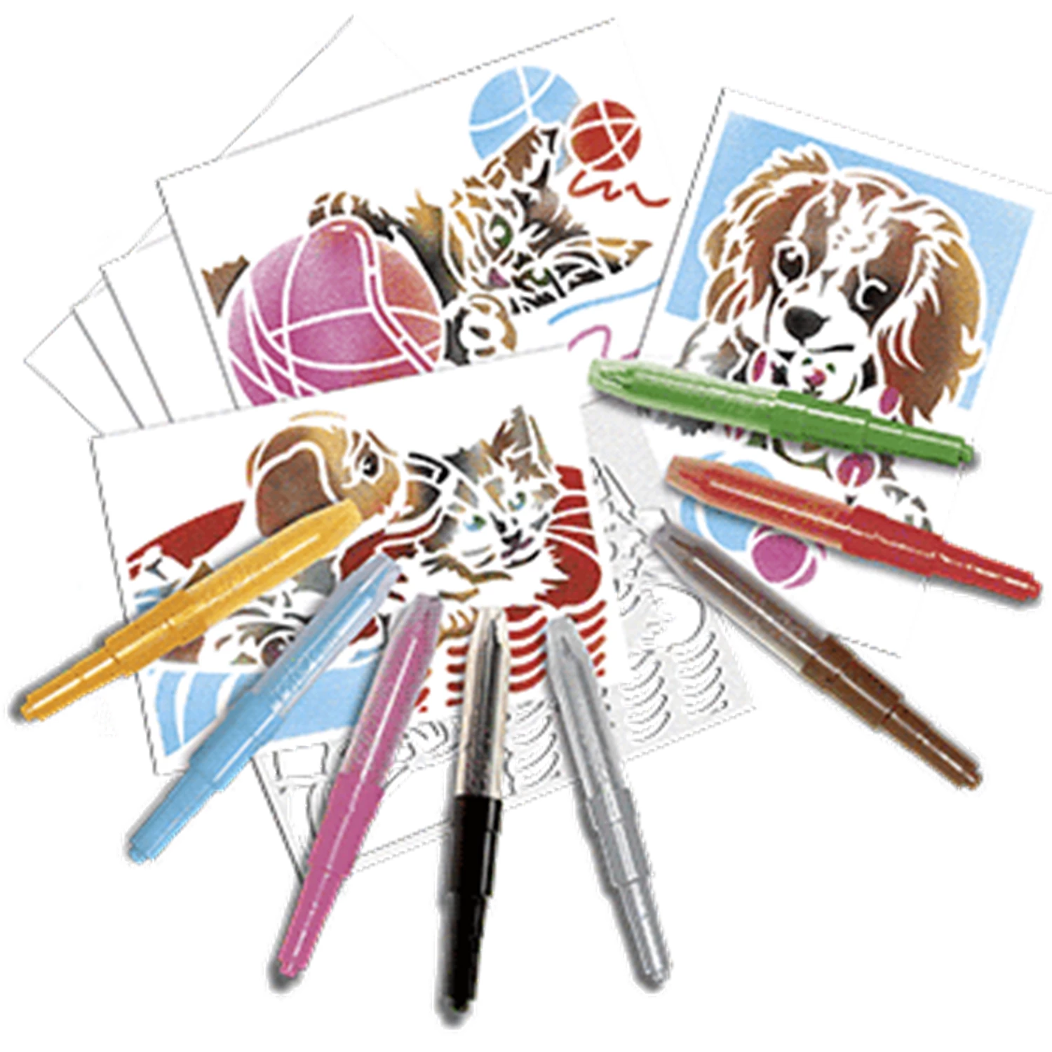BLOPENS SET ACTIVITES CHIOTS ET CHATONS (FR-EN)