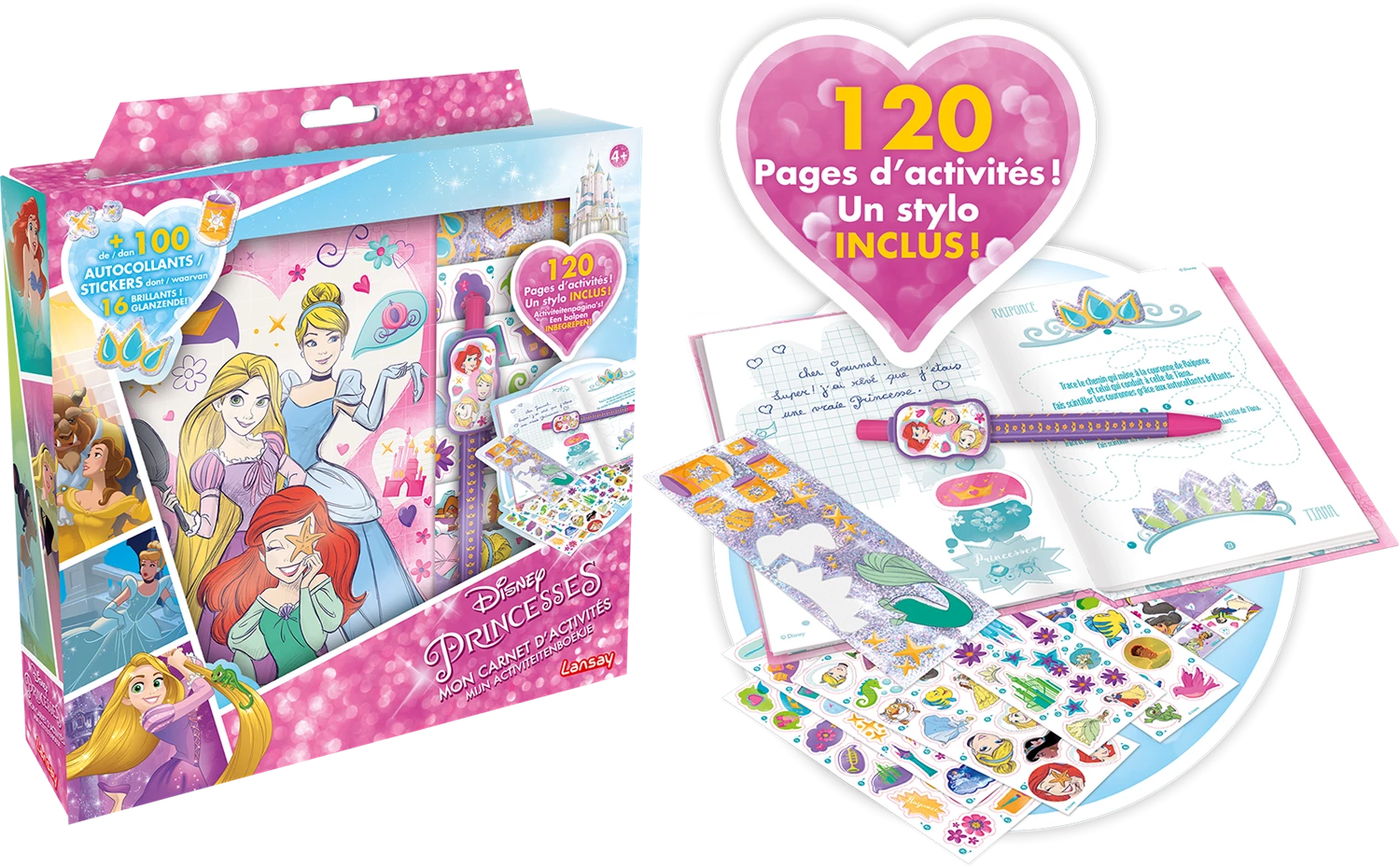 PRINCESSES MON CARNET D'ACTIVITES (FR-NL)