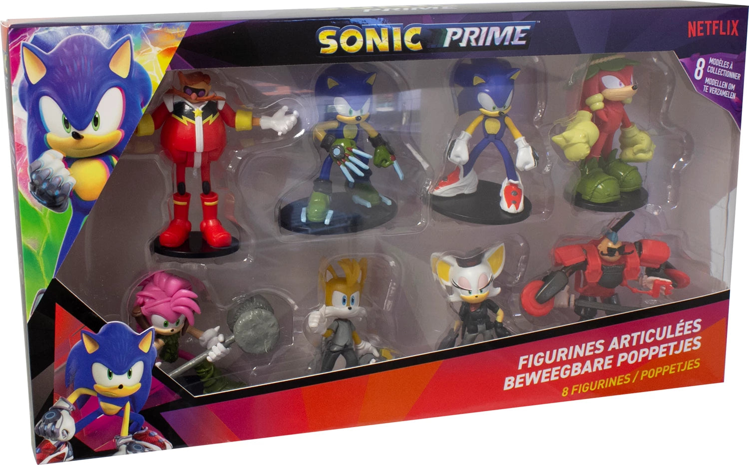 SONIC - 8 FIG. ARTICULEES 7.5CM (ASST)