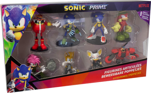 SONIC - 8 FIG. ARTICULEES 7.5CM (ASST)