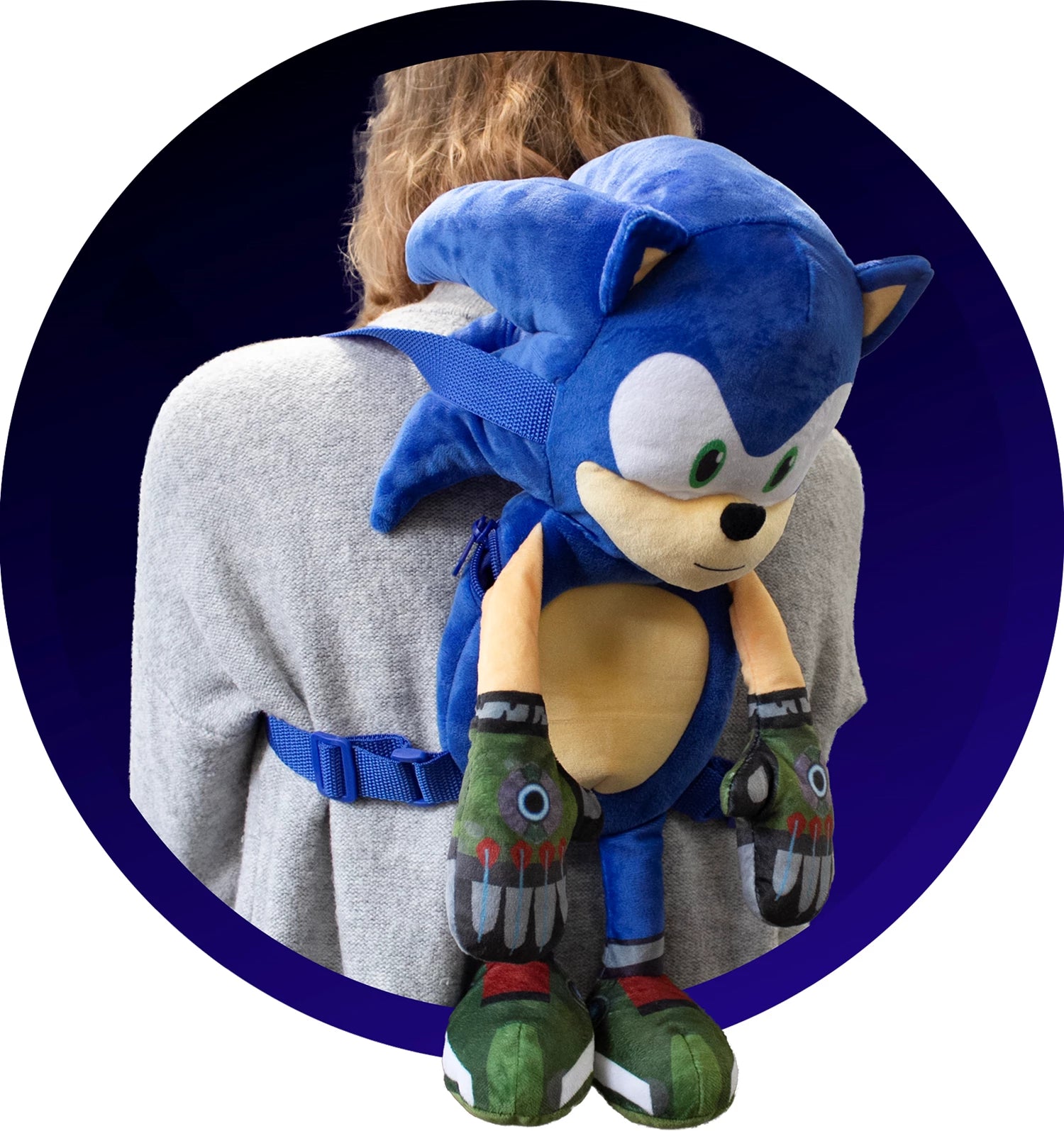 SONIC - PELUCHE SAC A DOS 30CM