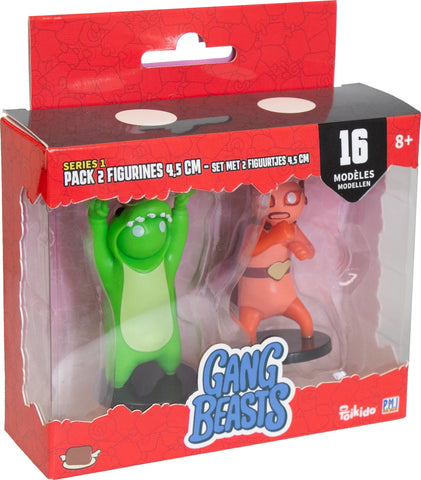 GANG BEASTS - PACK 2 FIG. 4.5CM MODELES ASSORTIS