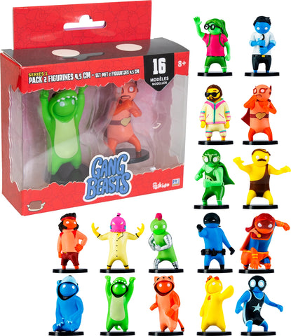 GANG BEASTS - PACK 2 FIG. 4.5CM MODELES ASSORTIS