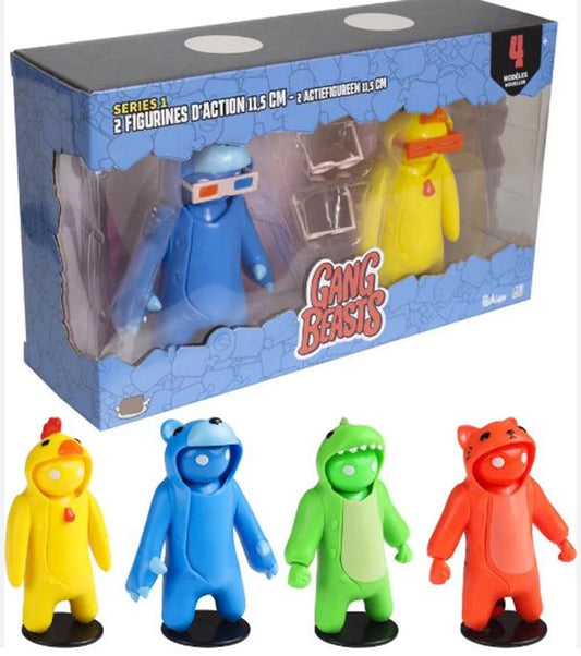 GANG BEASTS - 2 FIG. D'ACTION 11.5CM MODELES ASSORTIS