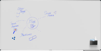 LEGAMASTER Whiteboard 100x200cm 7-108264 Unite Plus emailliert