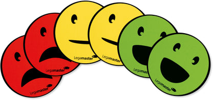 LEGAMASTER Symbole Emoticon 50mm 7-123304 ass., magnetisch 6 Stück