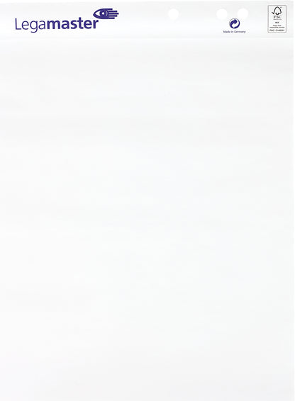 LEGAMASTER Flipchart-Papier blanko 7-156000 weiss holzfrei,blanko 20 Blatt