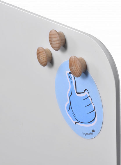 LEGAMASTER Magnet WOODEN 25mm 7-181725 Holz 5 Stück