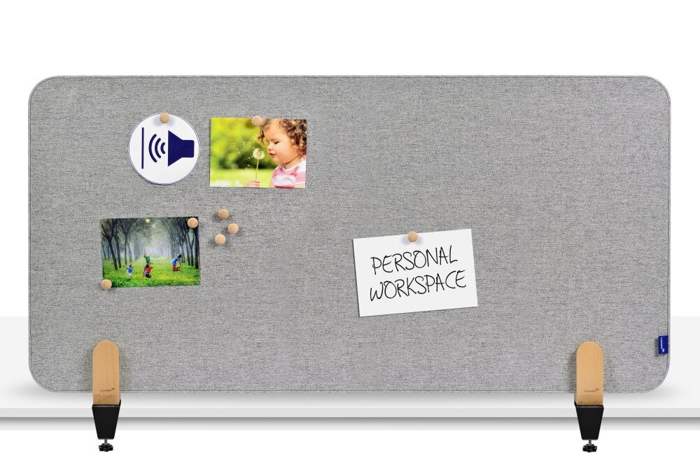 LEGAMASTER Tischtrennwand 120x60cm 7-209811 ELEMENTS, grau