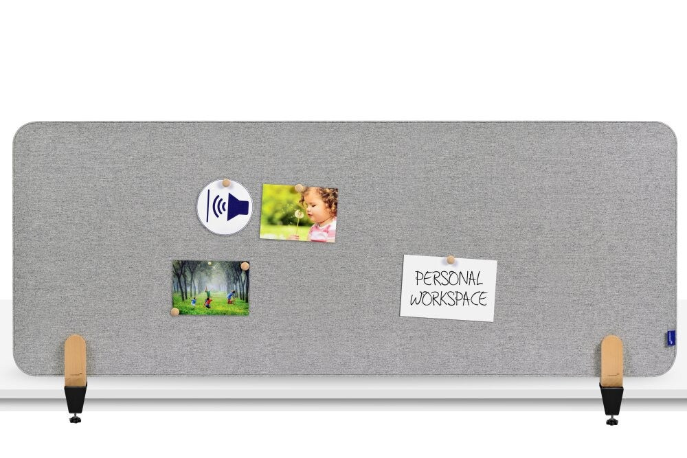 LEGAMASTER Tischtrennwand 160x60cm 7-209812 ELEMENTS, grau