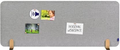 LEGAMASTER Tischtrennwand 160x60cm 7-209832 ELEMENTS, grau, Standfuss