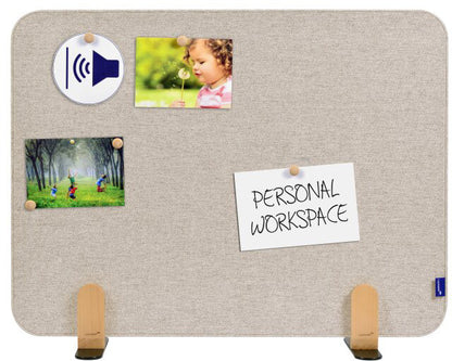 LEGAMASTER Tischtrennwand 80x60cm 7-209833 ELEMENTS, beige, Standfuss